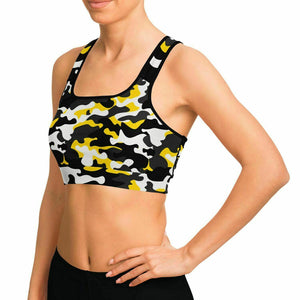 Urban Jungle Yellow Camo Bra