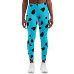 Women's Blue Betty Primitive Cave Woman Cartoon Mid-rise Yoga Leggings
