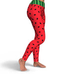 Women's Juicy Watermelon Slice High-waisted Yoga Leggings Right