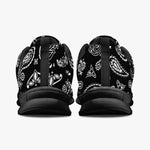 Black White Paisley Sneakers