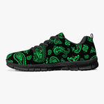 Mint Green Highlighter Split Paisley Sneakers