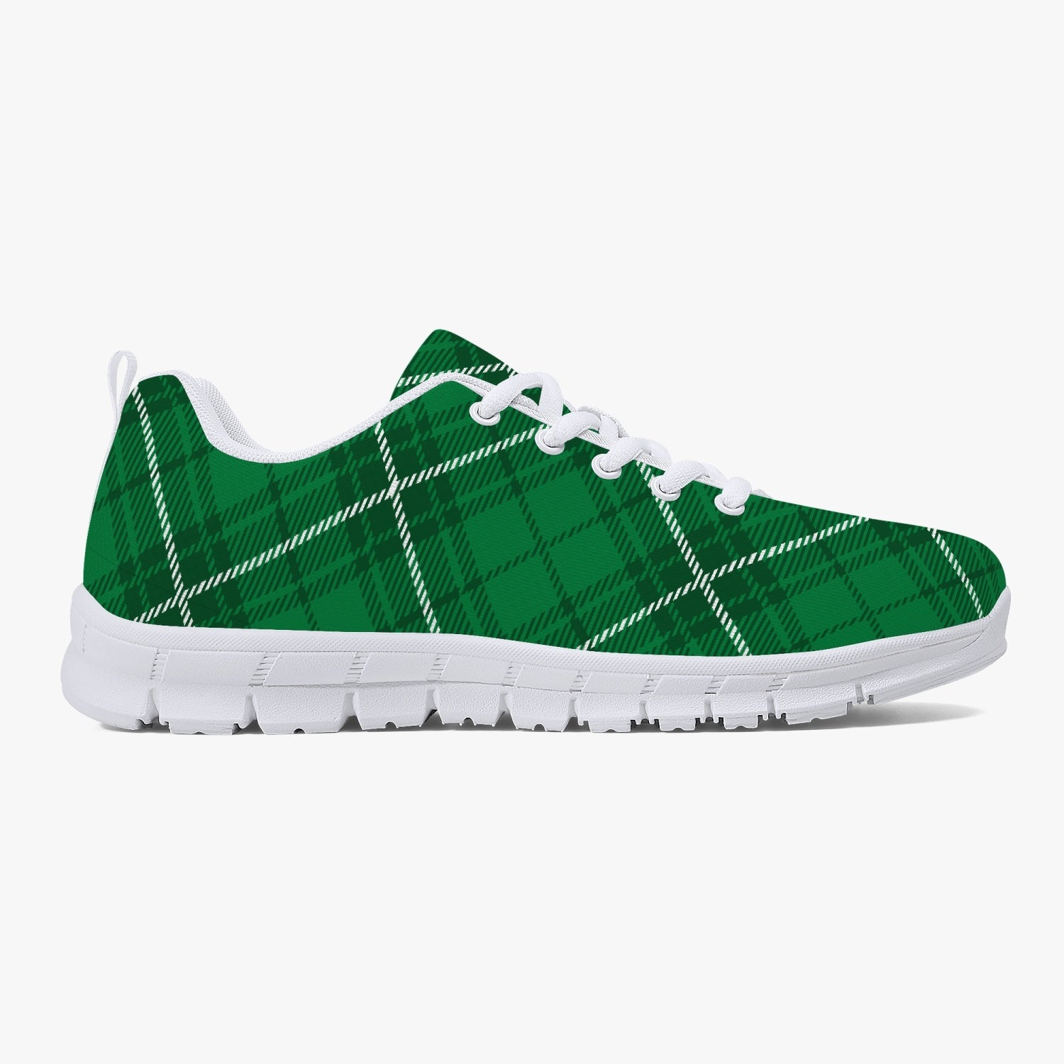 Green Plaid Sneakers