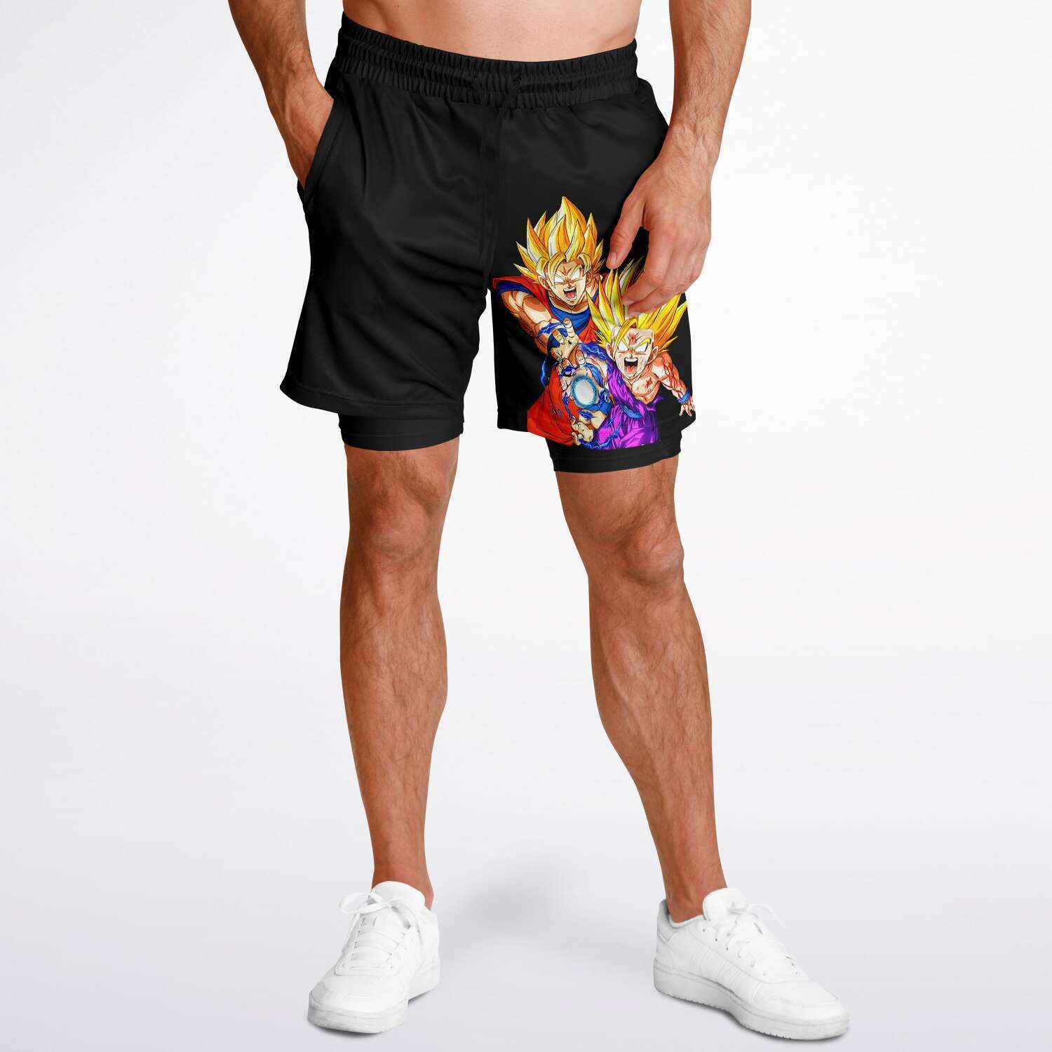 Goku Gohan Father Son Shorts
