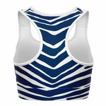 Indianapolis Zebra Stripe Sports Bra