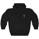 Black Red Squat So Deep Strong Gym Fitness Weightlifting Powerlifting CrossFit Muscle Hoodie Front