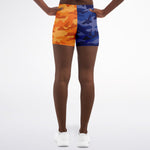 All Blue Orange Camo Shorts