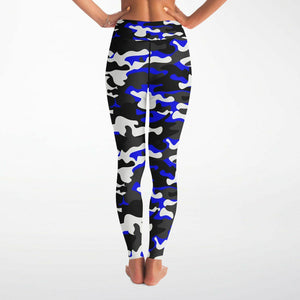 Urban Jungle Blue Camo Leggings