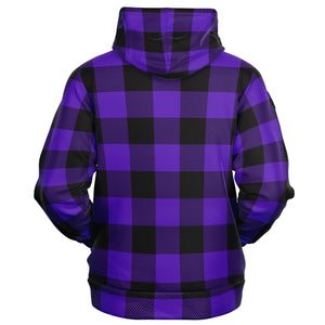 Purple Lumberjack Plaid Hoodie