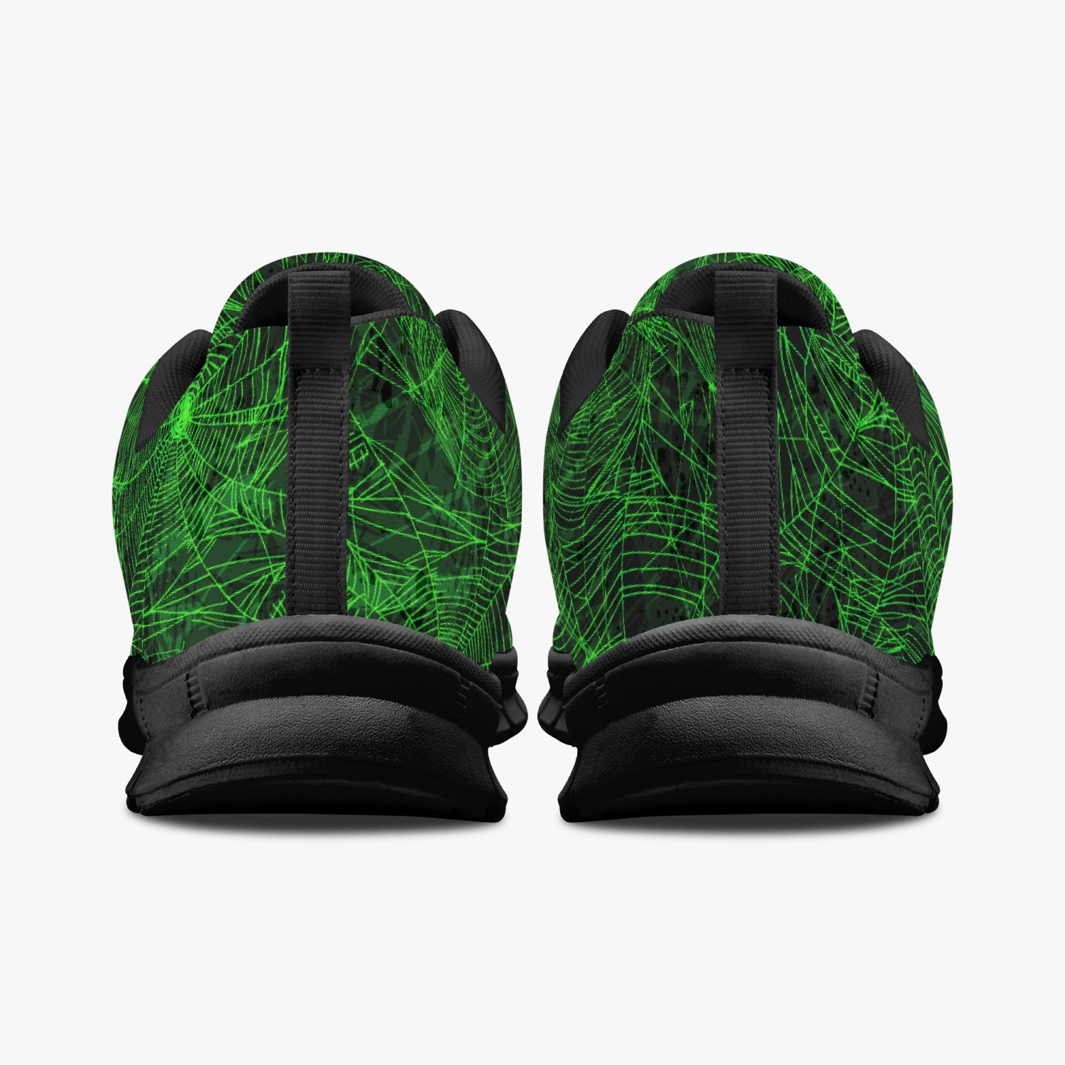 Green Spider Web Sneakers