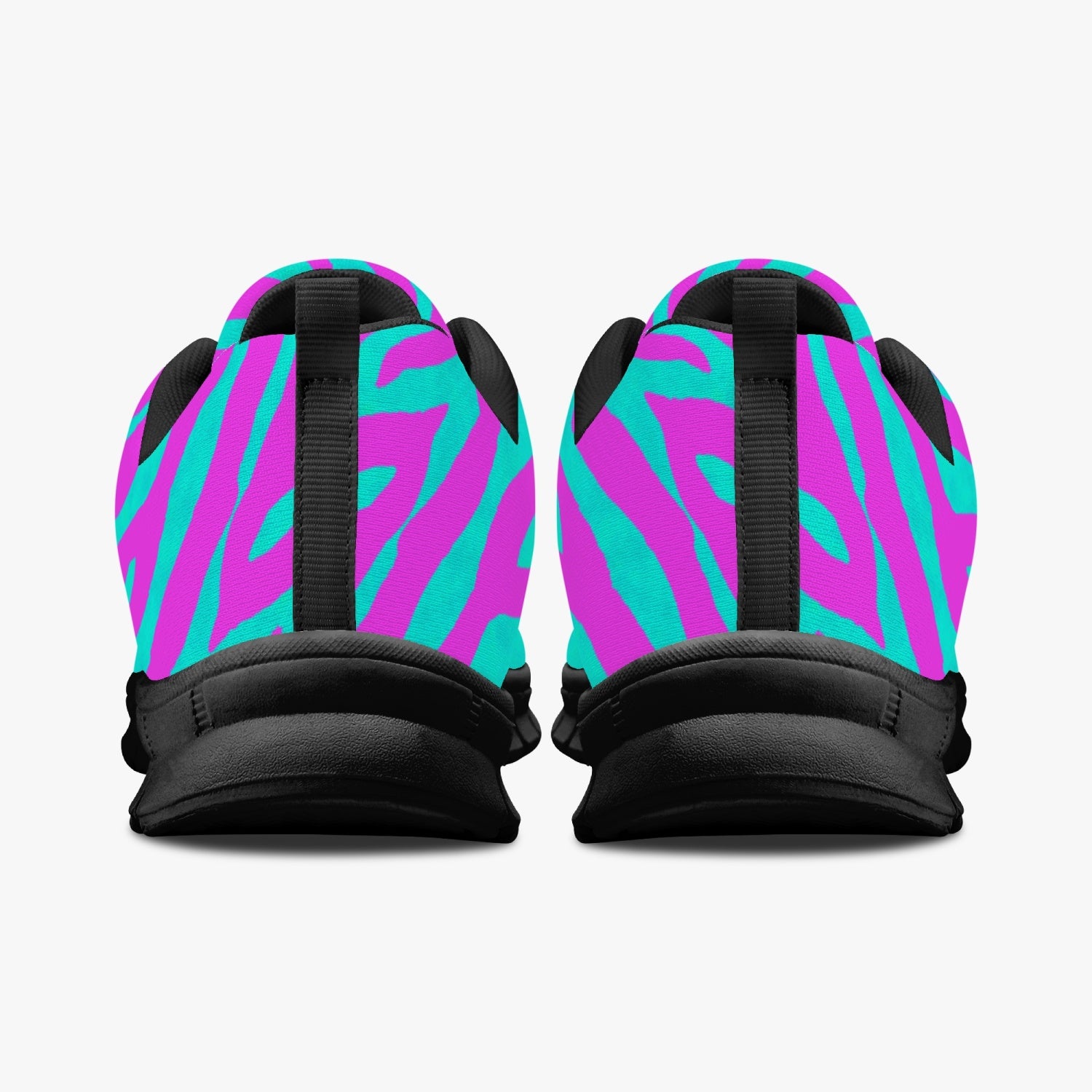 Pink Zebra Full Print Running Sneakers