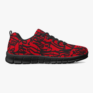 Red Graffiti Sneakers