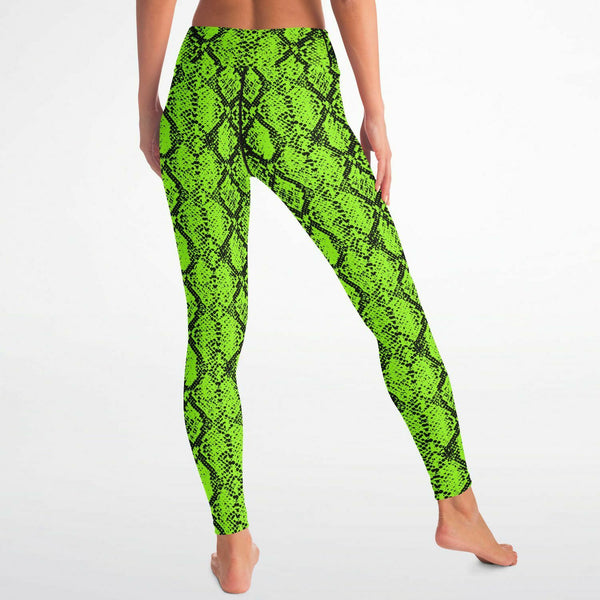 Balance Athletica Leggings Size S Green Snakeskin Print Womens | eBay