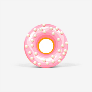 Pink Glazed Breakfast Pastry Donut Pearl Popsocket Front