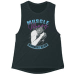 Women's Muscle Mommy Barbell Club Open Side Tank Top