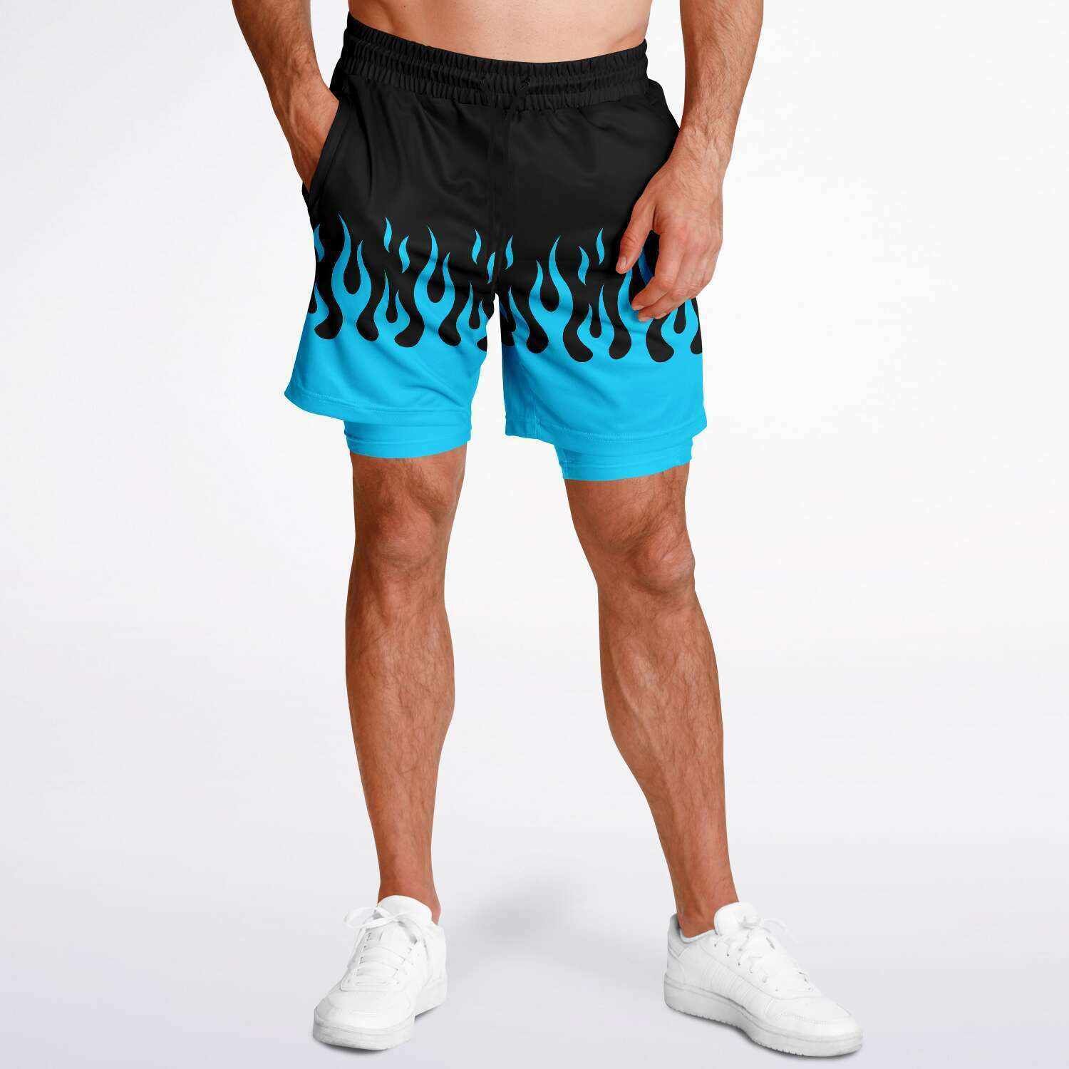 Blue Fire Shorts