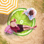 Lime Slice Beach Blanket