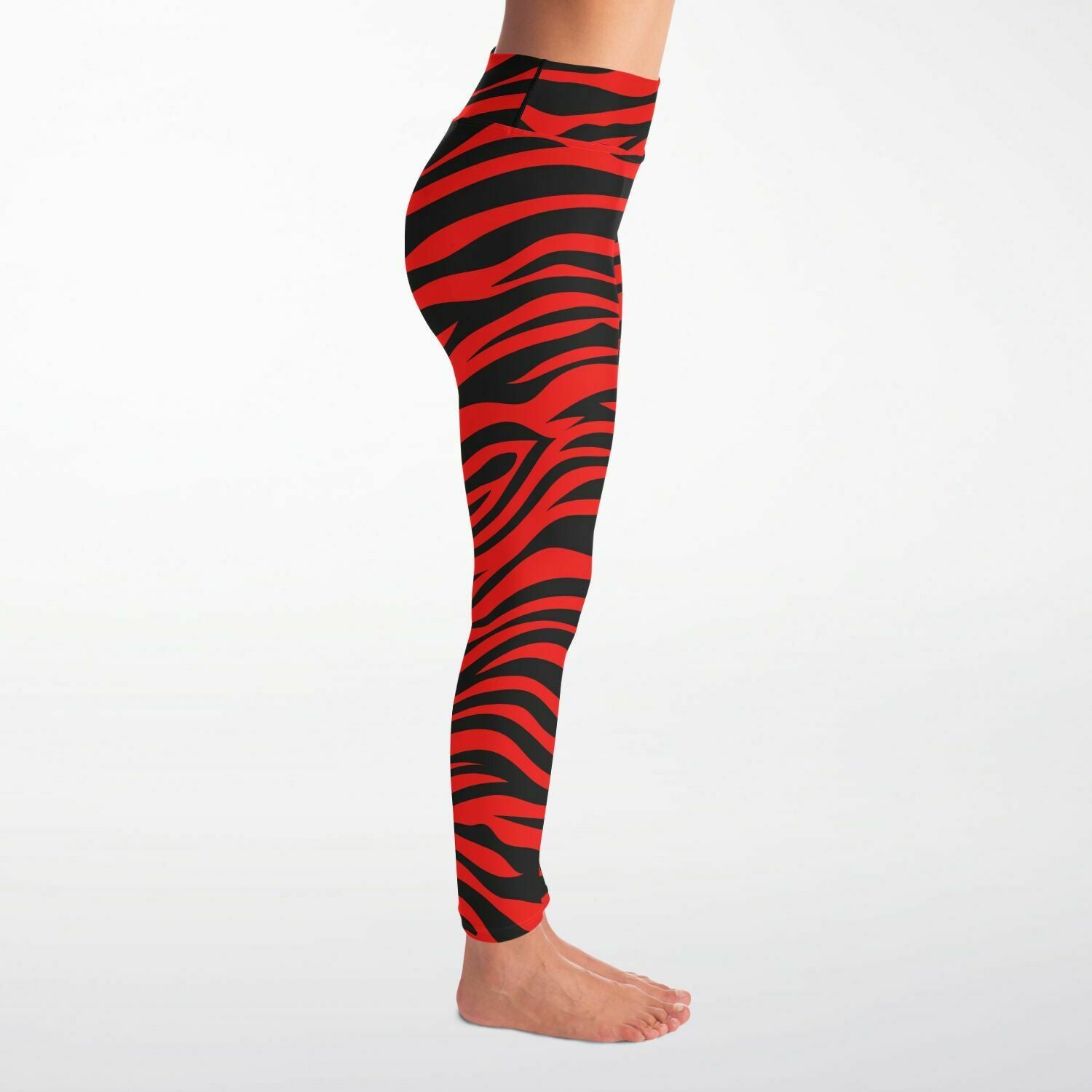 Red Eye Of The Tiger  Leggings