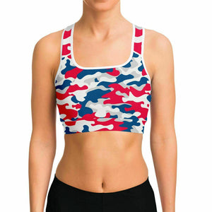 Urban Jungle RWB USA Camo Sports Bra