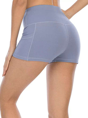 Light Blue Shorts With Pockets