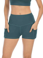 Teal Shorts With Pockets