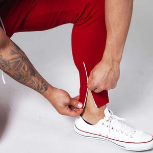 Classic Red Athletic Joggers