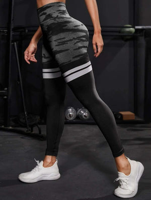 Bombshell Sportswear Thigh-High Leggings Grey/Black