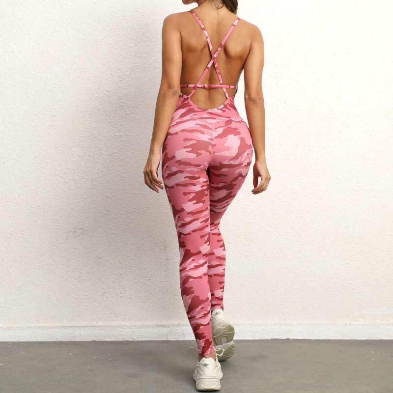 Pink Camo Jumpsuit Full