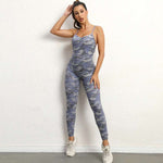 Blue Grey Camo Jumpsuit Full