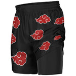 Red Anime Clouds Shorts