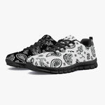 Products Women's Half Black White Paisley Bandana Gym Sneakers Overview