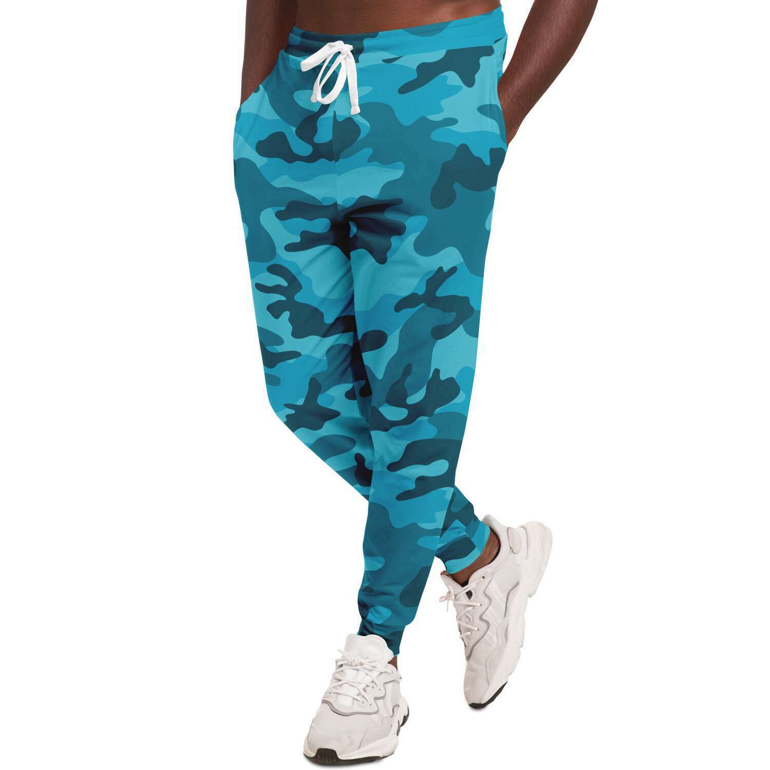 All Cyan Camo Joggers