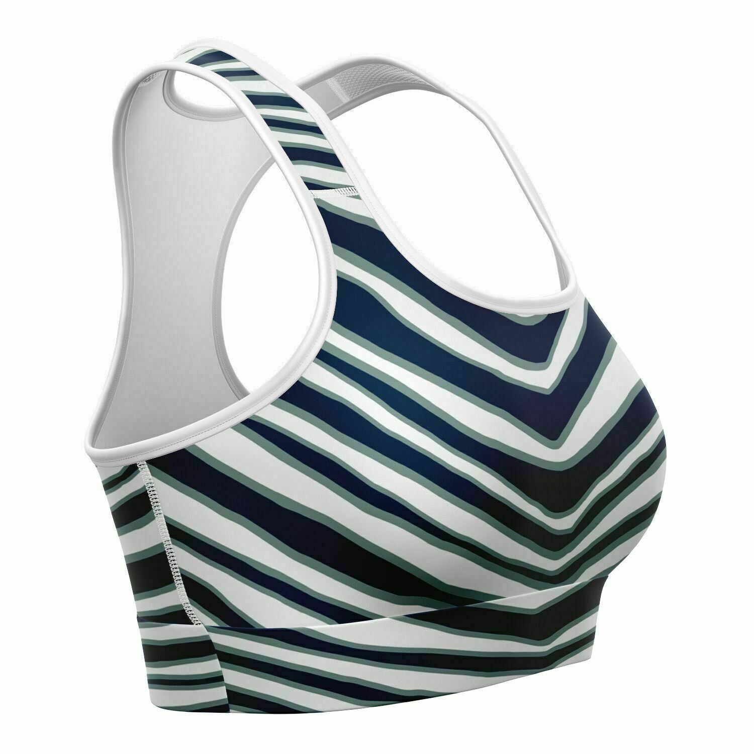 Dallas Zebra Stripe Sports Bra