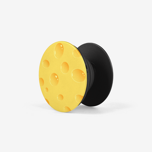 Big Yellow Green Bay Wisconsin Cheese Head Wheel Popsocket Black Side
