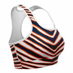 Denver Zebra Stripe Sports Bra