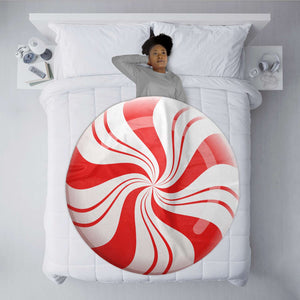 Peppermint Candy Micro Winter Blanket
