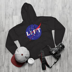Black NASA LIFT Heavy Space Gym Workout Unisex Hoodie Front Shop