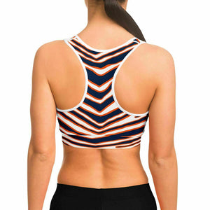 Denver Zebra Stripe Sports Bra