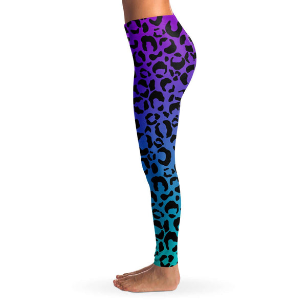 Yoga Pants Blue Leopard Print Leggings Animal Print Leggings Blue Cheetah  Leggings Activewear Gym Leggings - Etsy