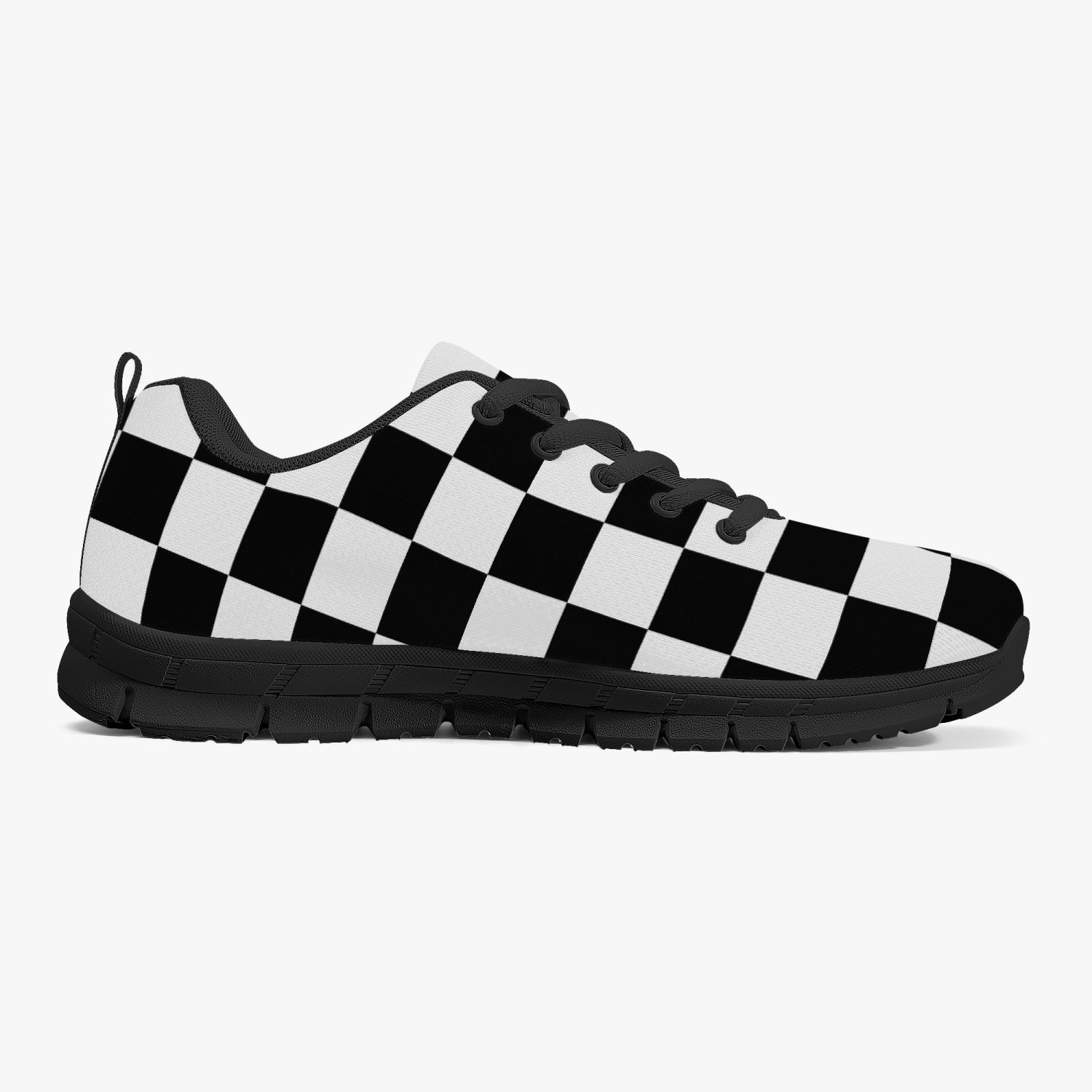 Black White Checkerboard Sneakers