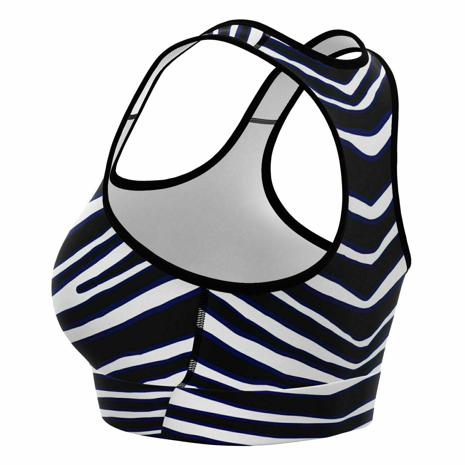 Baltimore Zebra Stripe Sports Bra
