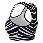 Baltimore Zebra Stripe Sports Bra