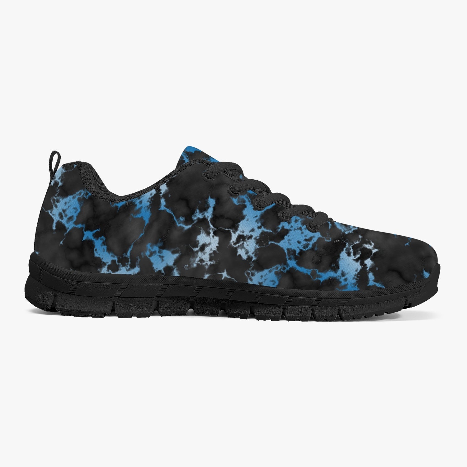 Black Blue Marble Sneakers