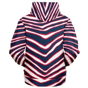 New England Zebra Stripe Hoodie