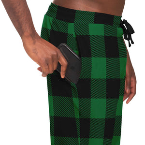 Green Lumberjack Plaid Joggers