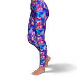 Women's Glitter Rainbow Prism Yoga Fitness Leggings Left