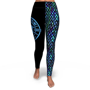 Women's Mother Of Dragons Iridescent High-waisted Yoga Leggings Front
