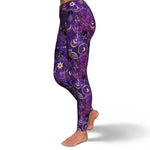 Women's Mystic Pink Astrological Tarot High-rise Yoga Leggings