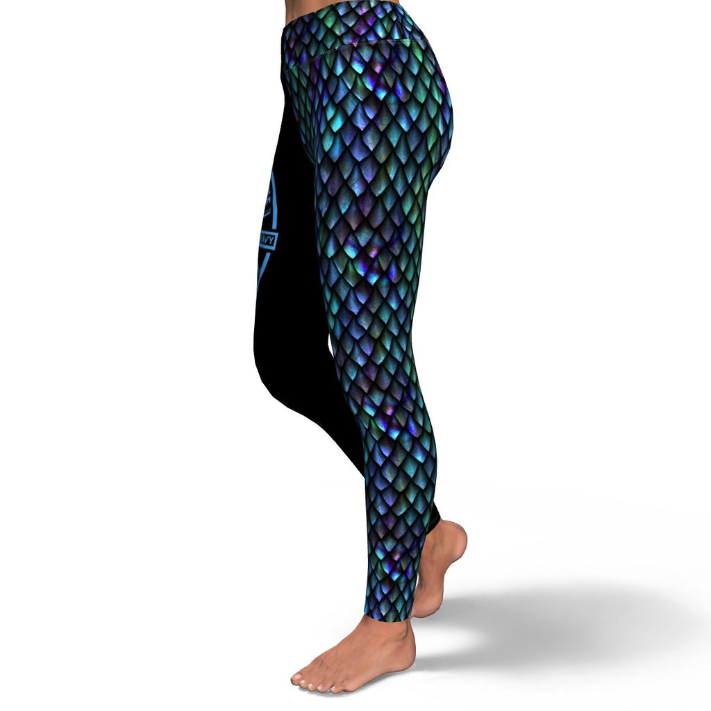 Women's Mother Of Dragons Iridescent High-waisted Yoga Leggings