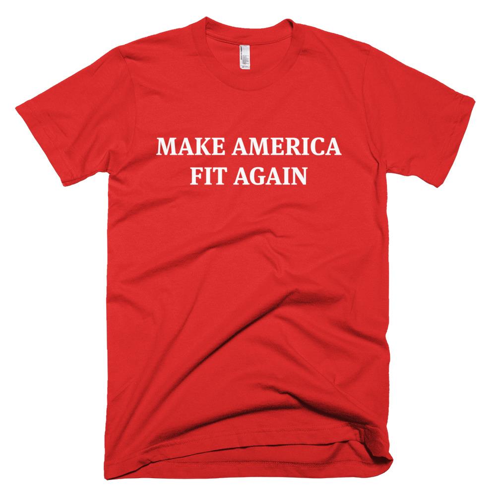Make America Great Again Red Gym Fitness Workout TShirt 