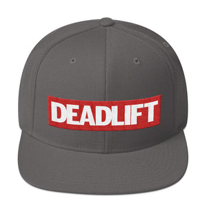 Unisex Deadlift Super Hero Powerlifting Snapback WOD Fitness Grey Hat